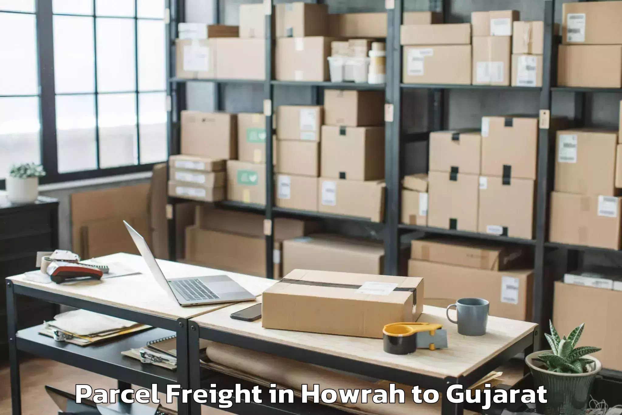 Expert Howrah to Harij Parcel Freight